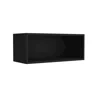 Depot E-shop Ayden Wall Cabinet, 1 Spacious Shelf, Black In Black