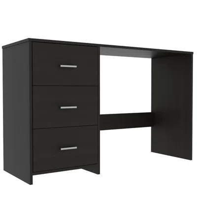 Depot E-shop Azalea 3 Drawers Desk Black Wengue
