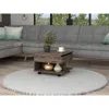 Depot E-shop Babel Lift Top Coffee Table, Countertop, Caster Wheels, One Shelf - Dark Brown, For Liv