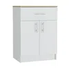 Depot E-shop Barbados Pantry Cabinet-white/light Oak