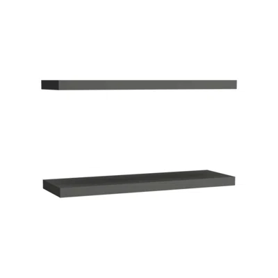 Depot E-shop Belville Floating Shelves, 2 Shelves, 1.50" H, Matt Gray