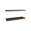 Depot E-shop Belville Floating Shelves, 2 Shelves, 1.50" H, Walnut In Brown