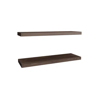 Depot E-shop Belville Floating Shelves, 2 Shelves, 1.50" H, Walnut In Brown