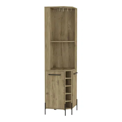 Depot E-shop Bosnia Corner Bar Cabinet In Green