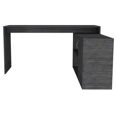 Depot E-shop Boston Desk - Smoky Oak In Gray
