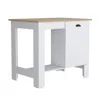 Depot E-shop Caddo Kitchen Island With Storage And Cabinet