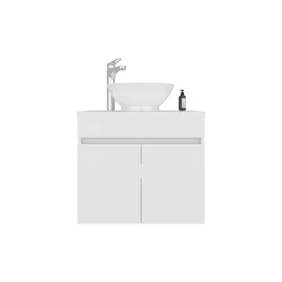 Depot E-shop Capac Bathroom Vanity, 2 Doors, White