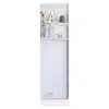 Depot E-shop Charlotte Xl Shoe Rack, Five Internal Shelves, Mirror, One-door Cabinet-white, For Bedr
