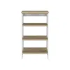 Depot E-shop Colyn Linen Cabinet - Light Oak - White
