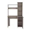 Depot E-shop Computer Desk With Ample Work Surface, Hutch Storage And Single Door Cabinet