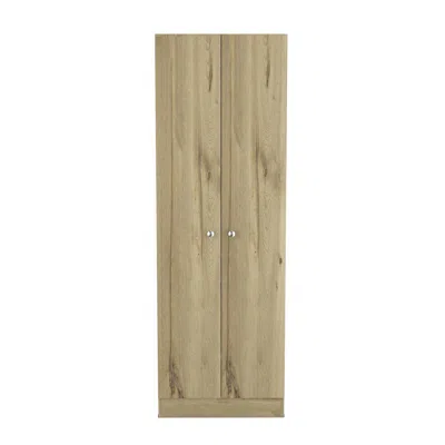 Depot E-shop Dakari Cabinet - Light Oak/black In Brown