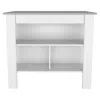 Depot E-shop Delos Kitchen Island White - Ibiza - Marble In White