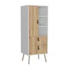 Depot E-shop Dresser Stylish Bedroom Storage Solution With 3 Shelves, 2 Drawers, And 1 Door