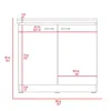 Depot E-shop Dustin Free Standing Sink Cabinet White
