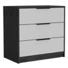 Depot E-shop Egeo 3 Drawer Dresser Grey Oak