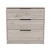 Depot E-shop Egeo 3 Drawers Dresser, Countertop, Three Drawers, Light Grey, For Bedrom