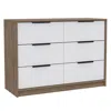 DEPOT E-SHOP EGEO 4 DRAWERS DRESSER PINE-WHITE