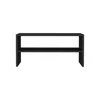 Depot E-shop Ferry Shoe Rack With 2 Shelves, Black In Black