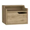 Depot E-shop Floating Nightstand, Modern Dual-tier Design With Spacious Single Drawer Storage