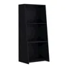Depot E-shop Gakona Bookcase, 3 Shelves, Black In Black