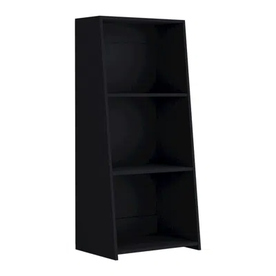 Depot E-shop Gakona Bookcase, 3 Shelves, Black