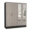 Depot E-shop Gangi 160 Armoire - Black+light Grey