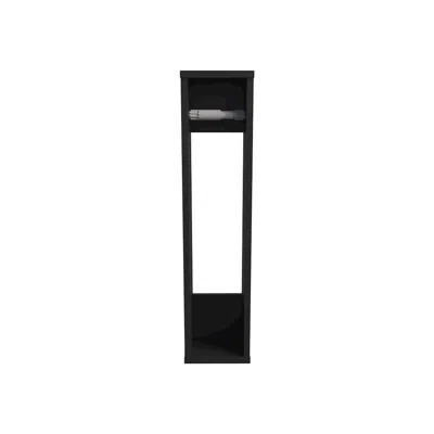 Depot E-shop Golovin Shelf With 2 Shelves, Black Wengue
