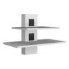 Depot E-shop Havre Floating Shelf, Dual-shelf Wall Unit With Cable Management