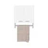 Depot E-shop Huslia Medicine Cabinet With 2 Shelves And 2 Doors, White In White