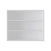 Depot E-shop Ida Wall Shelf, 3 Shelves, White In White