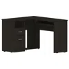 Depot E-shop Idra L-shaped Desk Black Wengue In Black