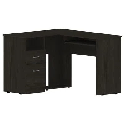Depot E-shop Idra L-shaped Desk Black Wengue