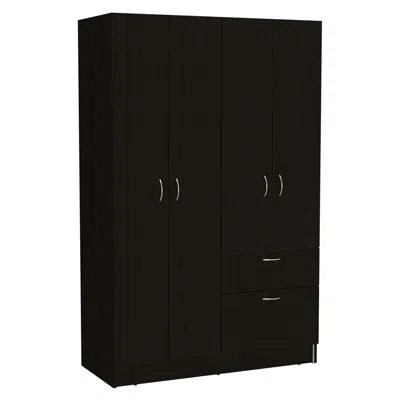Depot E-shop Itaca Armoire - Black/white