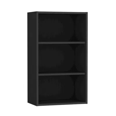 Depot E-shop Kaltag Wall Cabinet, 3 Shelves, Black