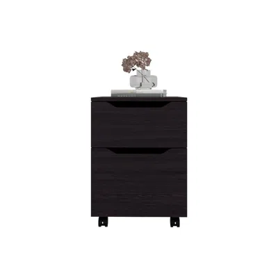 Depot E-shop Keota Nightstand, 1 Drawer, 4 Legs, Black
