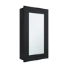 Depot E-shop Kiana Medicine Cabinet, 1 Door, 3 Shelves, 25.70" H, 1 Mirror, Black Wengue In Black