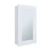 Depot E-shop Kiana Medicine Cabinet, 1 Door, 3 Shelves, 25.70" H, 1 Mirror, White In White