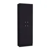Depot E-shop Kitchen Pantry 71" H, 4 Doors, 5 Adjustable Shelves, Laundry, Black In Black