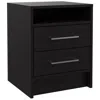Depot E-shop Leyva Nightstand Black Wengue