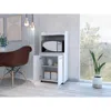 Depot E-shop Lucca Kitchen Cart, Countertop, Two-door Cabinet, One Open Shelf, Two Internal Shelves-