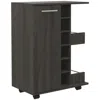 Depot E-shop Magda Bar Cart Dark Walnut