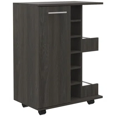 Depot E-shop Magda Bar Cart Dark Walnut