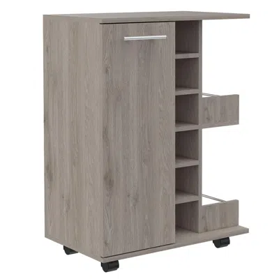 Depot E-shop Magda Bar Cart Light Grey In Gray