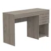 Depot E-shop Maui 2 Drawers Computer Desk Light Grey