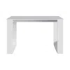 Depot E-shop Melb Writing Desk With Ample Workstation And Sturdy Legs, White In White