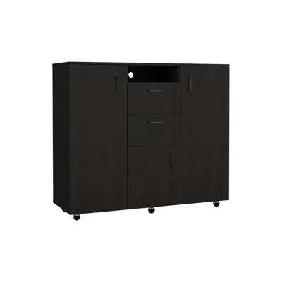 Depot E-shop Milano Two-door Cabinet Dresser-black
