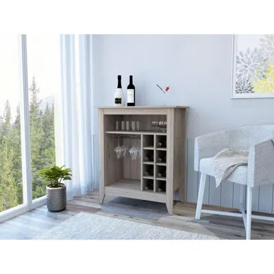 Depot E-shop Mojito Bar Cabinet, Six Wine Cubbies, One Open Drawer, One Open Shelf, Countertop-light