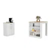 Depot E-shop Monroe 2 Pcs Kitchen Set, Milos Kitchen Island Table + Pantry Cabinet