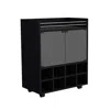 Depot E-shop Nightstand, Wall Mounted With Single Drawer And 2-tier Shelf, Light Gray
