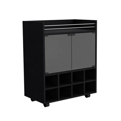 Depot E-shop Nightstand, Wall Mounted With Single Drawer And 2-tier Shelf, Light Gray